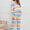 Striped Round Neck Long Sleeve Top and Drawstring Pants Lounge Set