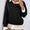 Perfee Faux Layered Contrast Long Sleeve Sweatshirt