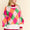 Davi & Dani Exposed Seam Color Block Dropped Shoulder Sweater