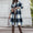 Double Take Full Size Plaid Button Up Lapel Collar Coat