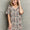 MOON NITE Quilted Quivers Button Down Sleepwear Dress