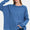 Zenana Full Size Exposed Seam Brushed Round Neck Sweater