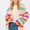 SAGE + FIG Rainbow Striped Open Front Knit Cardigan