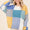 Mittoshop Color Block Round Neck Sweater