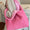 Ruched Polyester Large Handbag