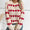 Heart Round Neck Dropped Shoulder Sweater