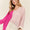 ADORA Side Slit Color Block Long Sleeve Sweater