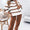 Striped Round Neck Long Sleeve Top and Pants Set