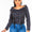 American Bazi Off Shoulder Lace Up Denim Jacket