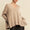 Davi & Dani Ribbed Side Slit V-Neck Sweater