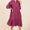 Mineral Wash Cotton Gauze Ruffle Midi Shirt Dress