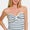 Zenana Twisted Sweetheart Neck Striped Tube Top