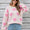 Angel Wings Heart Dropped Shoulder Long Sleeve Sweater