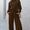 Double Take Full Size Textured Long Sleeve Top and Drawstring Pants Set