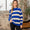 Sew In Love Full Size Contrast Striped Round Neck Sweater