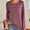 Lovelet Striped Round Neck Long Sleeve T-Shirt