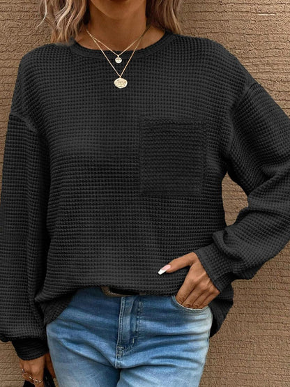 Mandy Round Neck Long Sleeve T-Shirt