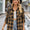 Lovelet Plaid Collared Neck Button Down Jacket