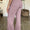 FAM-FAM Ribbed High Waist Flare Pants