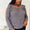 Double Take Square Neck Ruffle Shoulder Long Sleeve T-Shirt