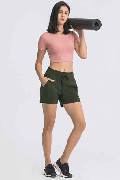 Millennia Waist Tie Active Shorts