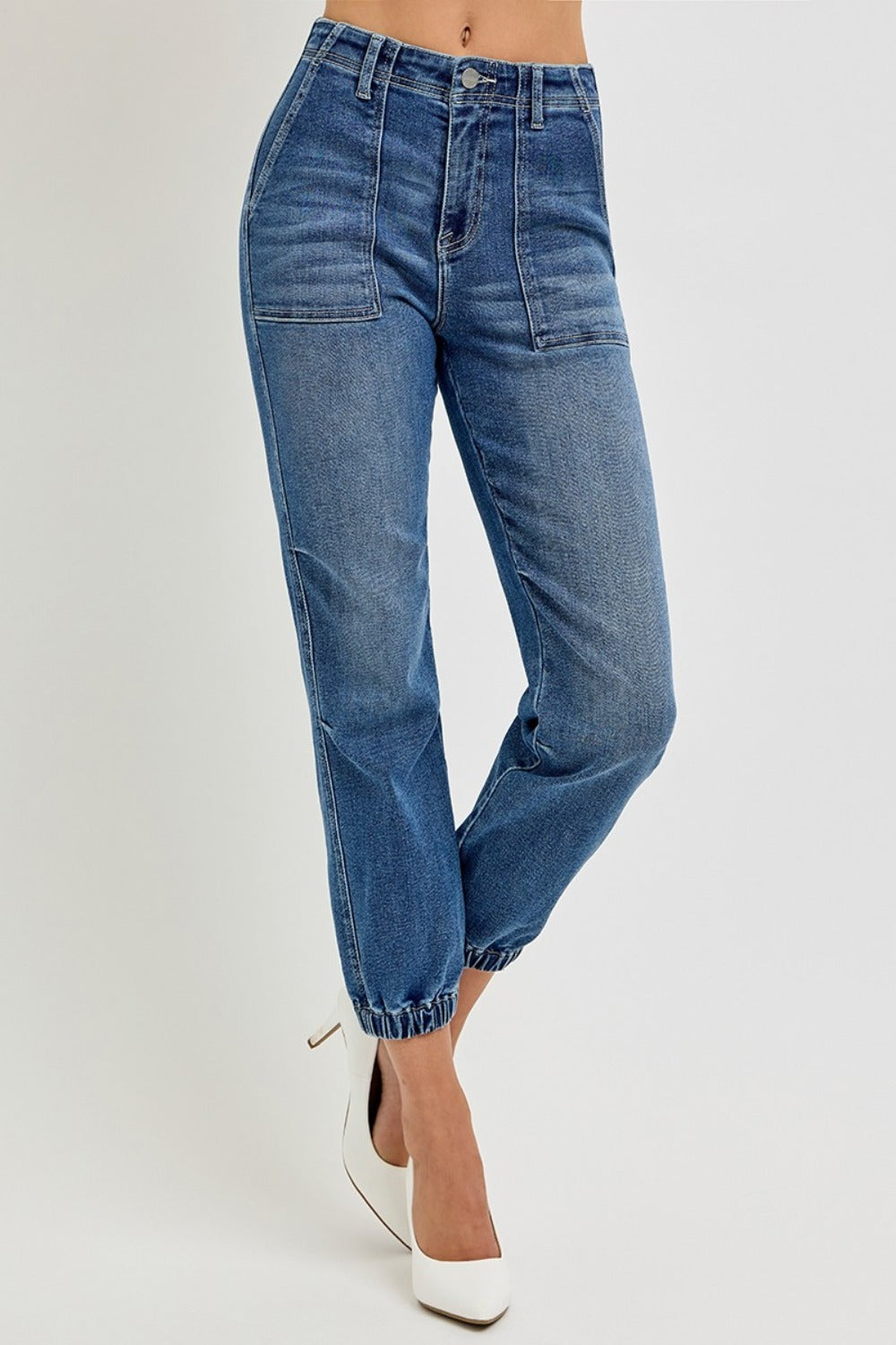 RISEN Full Size High Rise Ankle Jogger Jeans Medium / 1(25)