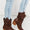MMShoes Better in Texas Scrunch Cowboy Boots in Brown