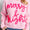 Double Take Full Size MERRY & BRIGHT Christmas Dropped Shoulder Cropped Sweater