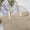 Solid Color Woven Tote Bag