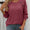 Mandy Decor Button Long Sleeve Ribbed T-Shirt