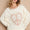 POL Round Neck Long Sleeve Thermal Knit Patch Top