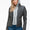 YMI Faux Layered Double-Zipper Jacket with Fuzzy Hood