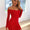 Glitter Ruched Off-Shoulder Long Sleeve Bodycon Dress