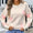 Angel Wings Round Neck Long Sleeve Sweater