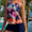 FAM-FAM Printed Round Neck Top and Shorts Swim Set