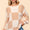 Haptics Full Size Checkered Round Neck Drop Shoulder Sweater