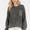 Mittoshop Distressed Hem Round Neck Dropped Shoulder Sweater