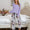 Round Neck Top and Printed Pants Lounge Set