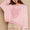 POL Round Neck Heart Patch Zipper Point Sleeve Sweater