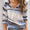 Shiny Printed Half Zip Long Sleeve T-Shirt