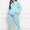 Half Zip Long Sleeve Sweatshirt and Pants Set