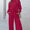 Double Take Full Size Textured Long Sleeve Top and Drawstring Pants Set