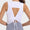 Millennia Drawstring Cutout Round Neck Active Tank