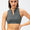 Full Size Cropped Cutout Back Zipper Front Active Tank Top