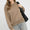 Cable Texture Pattern Sweatshirt with Ribbed Hem