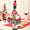 Christmas Hat and Scarf Wine Bottle Decoration