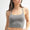 Venice Cloud Light Crisscross Sports Bra In Gray