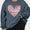 Plus Size Heart Sequin Round Neck Sweatshirt