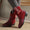 Suede Point Toe Block Heel Boots