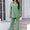 Drawstring Flounce Sleeve Shirt and Pants Set